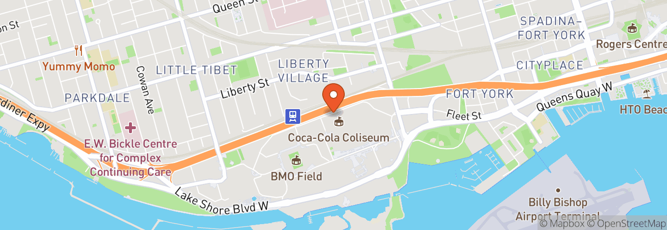 Map of Coca-Cola Coliseum