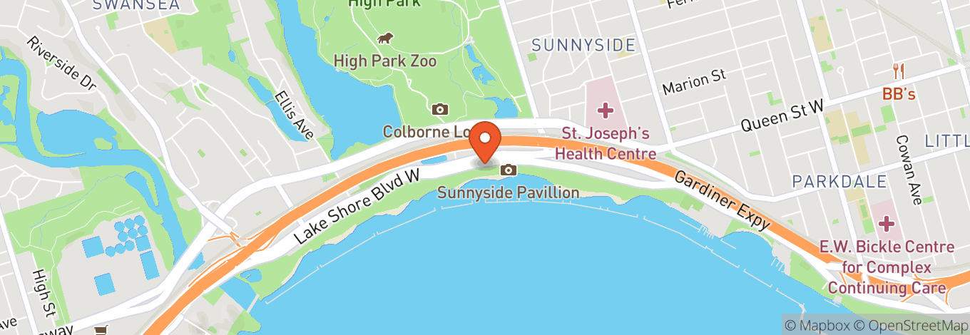 Map of Sir Casimir Gzowski Park