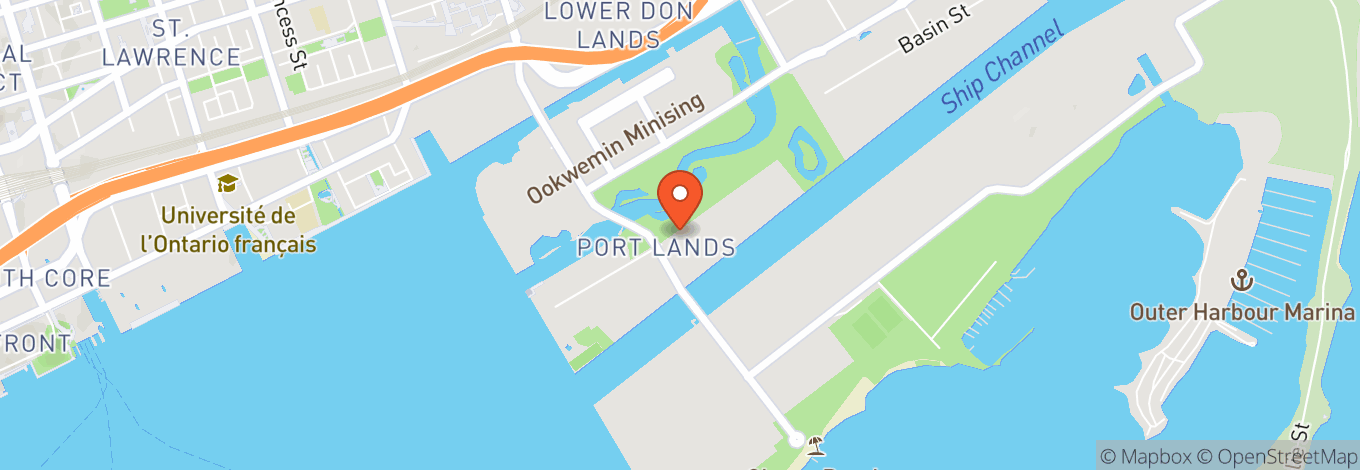 Map of The Port Lands