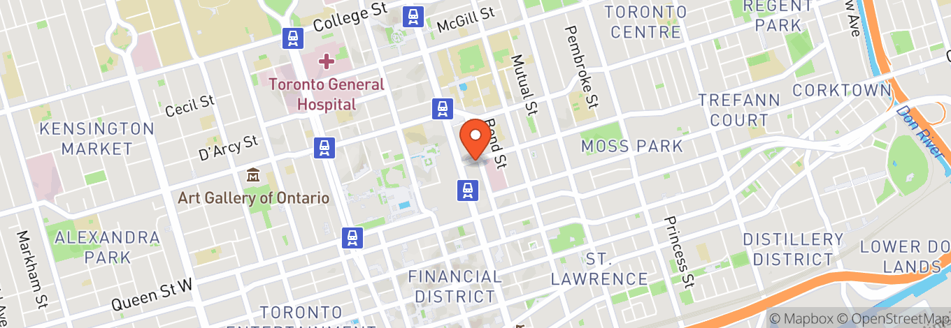 Map of Massey Hall