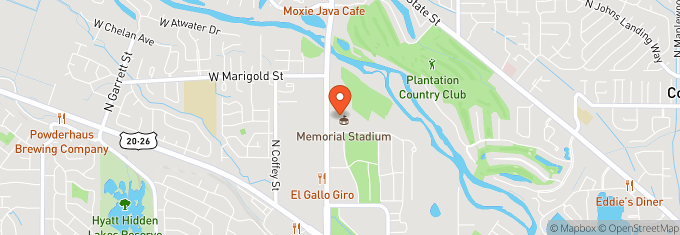 Map of Boise Hawks Professional Baseball Club