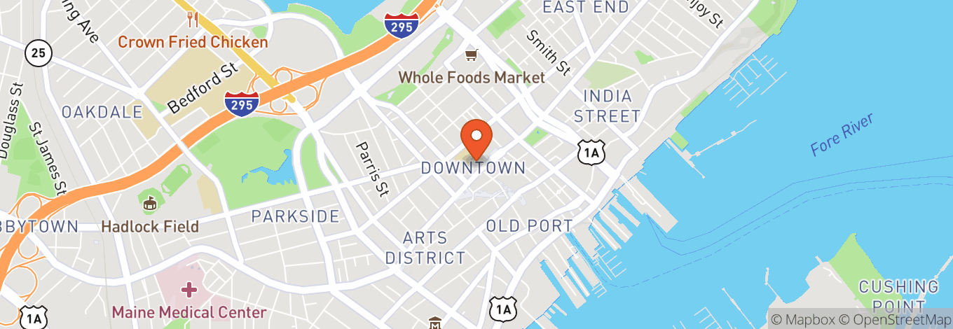 Map of First Parish In Portland, Unitarian Universalist