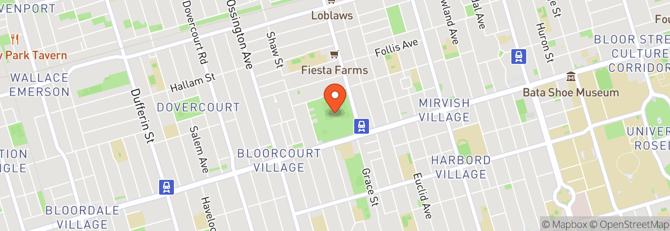 Map of Christie Pits Park