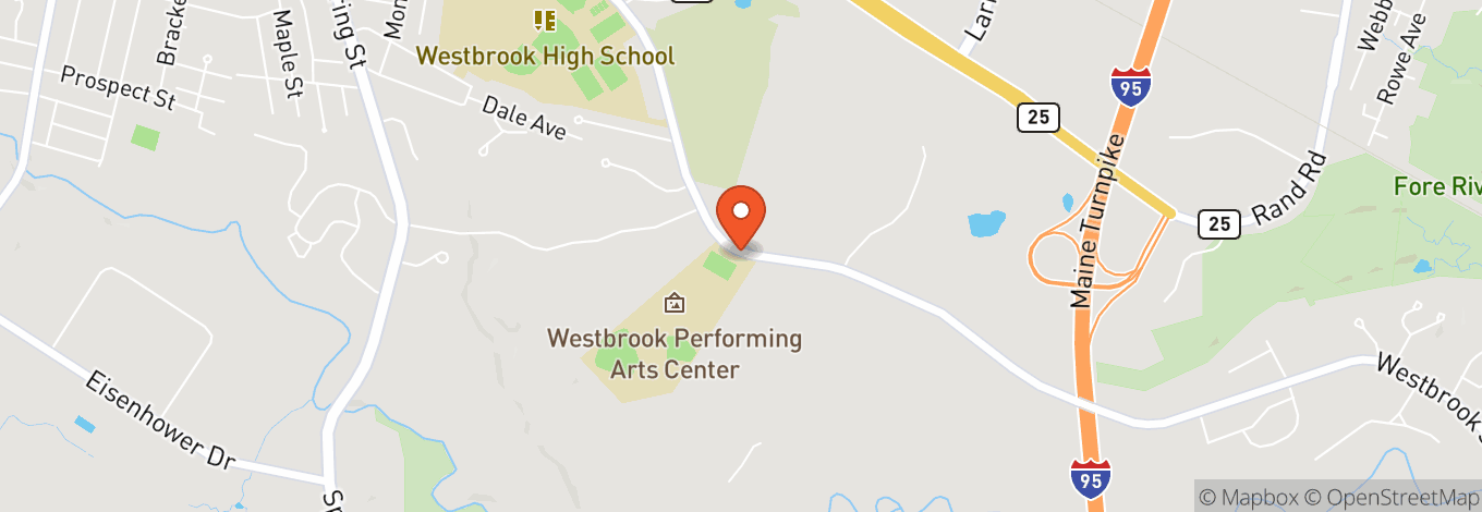 Map of Westbrook Performing Arts Center