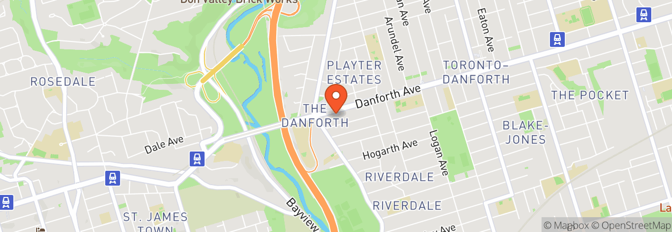 Map of The Danforth Music Hall