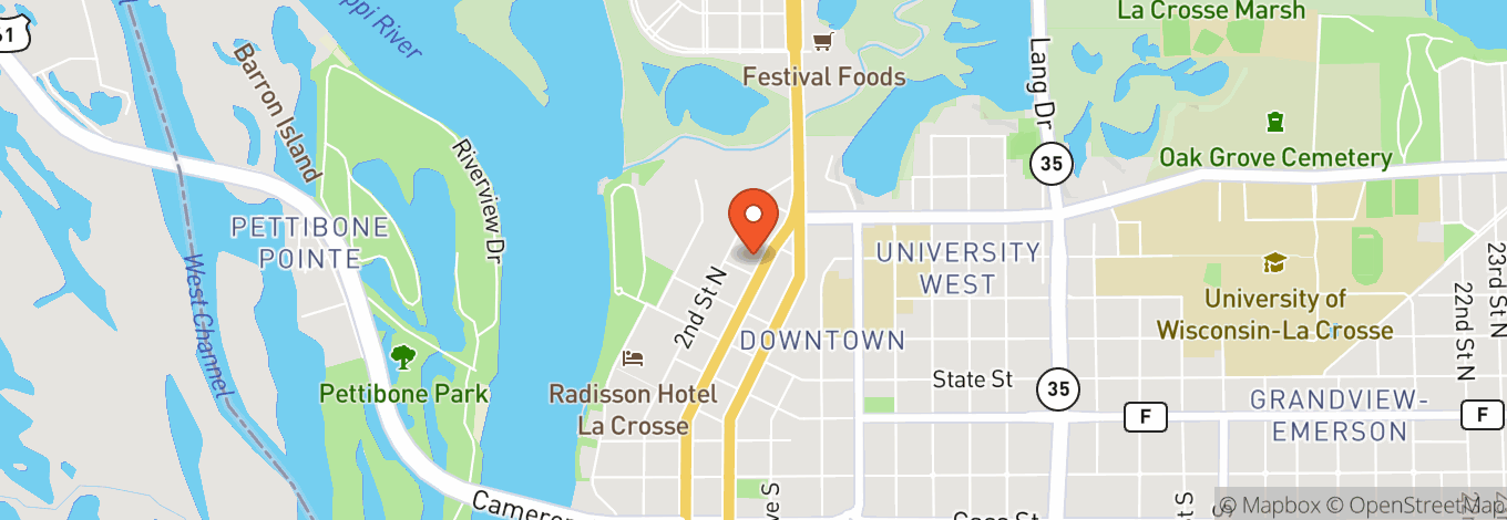 Map of La Crosse Oktoberfest Grounds