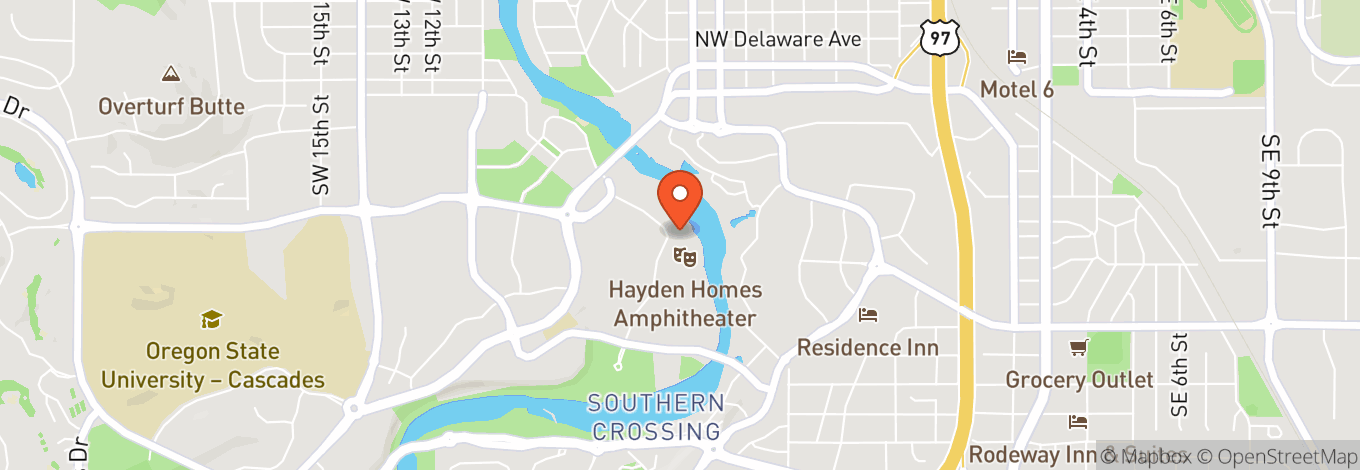 Map of Hayden Homes Amphitheater