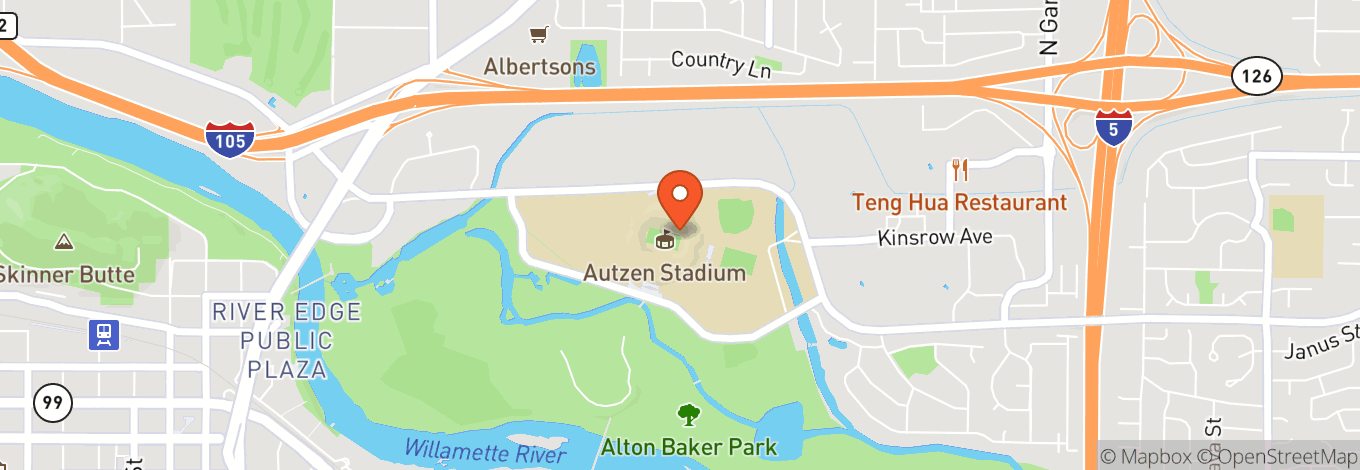 Map of Autzen Stadium