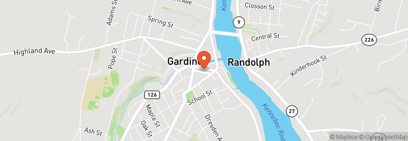 Map of Johnson Hall Opera House