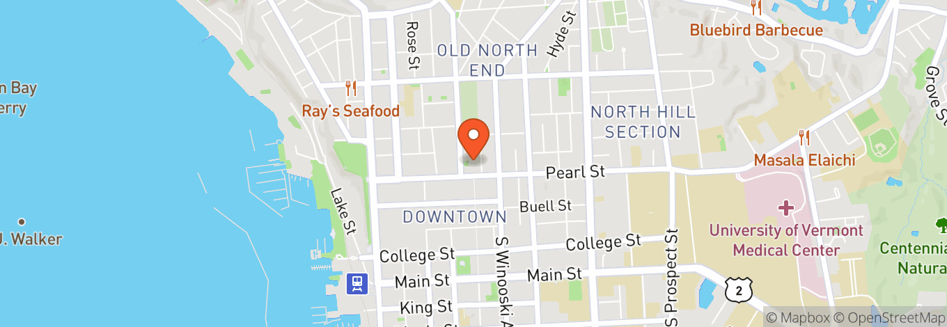 Map of First Unitarian Church Of Burlington