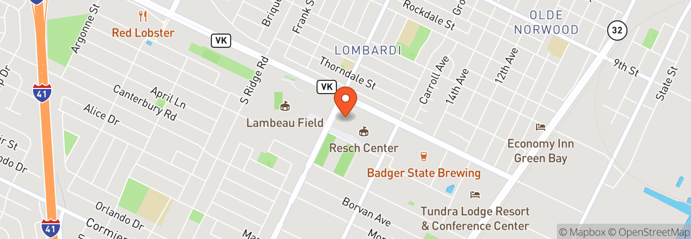 Map of Resch Center