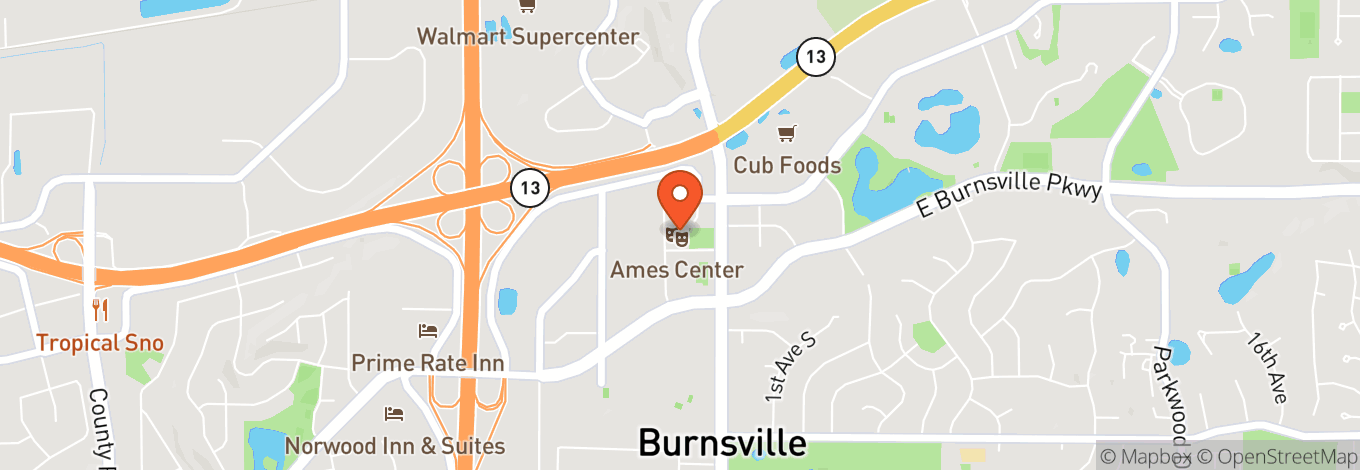 Map of Ames Center