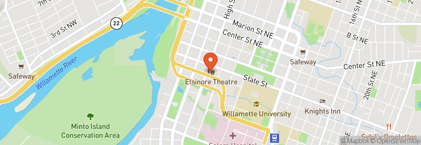 Map of Elsinore Theatre