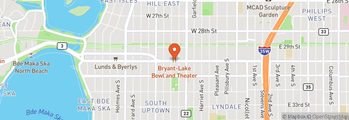 Map of Bryant Lake Bowl And Theater
