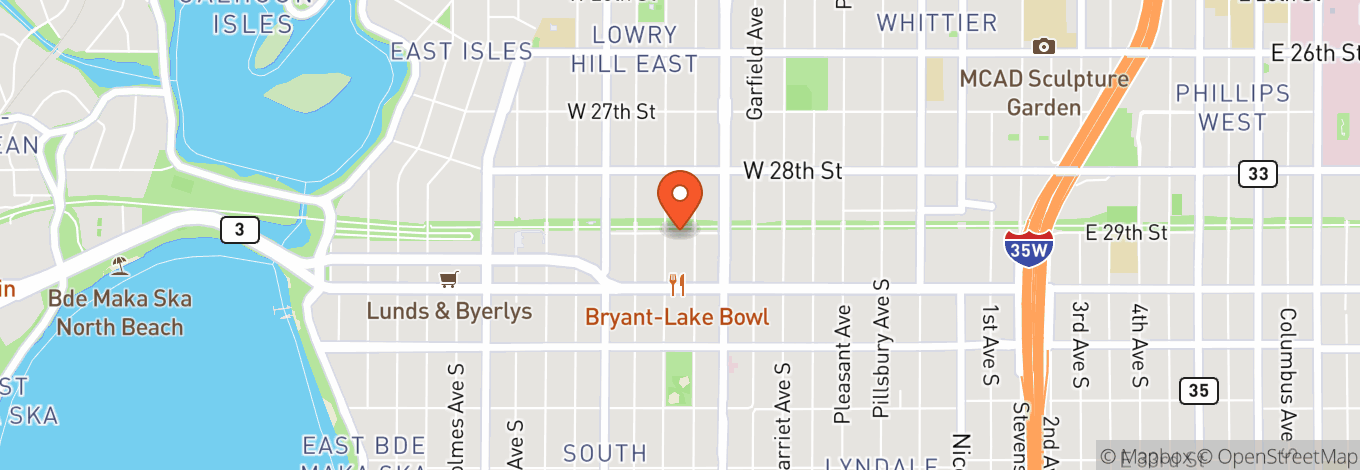 Map of James Ballentine “Uptown” VFW Post 246