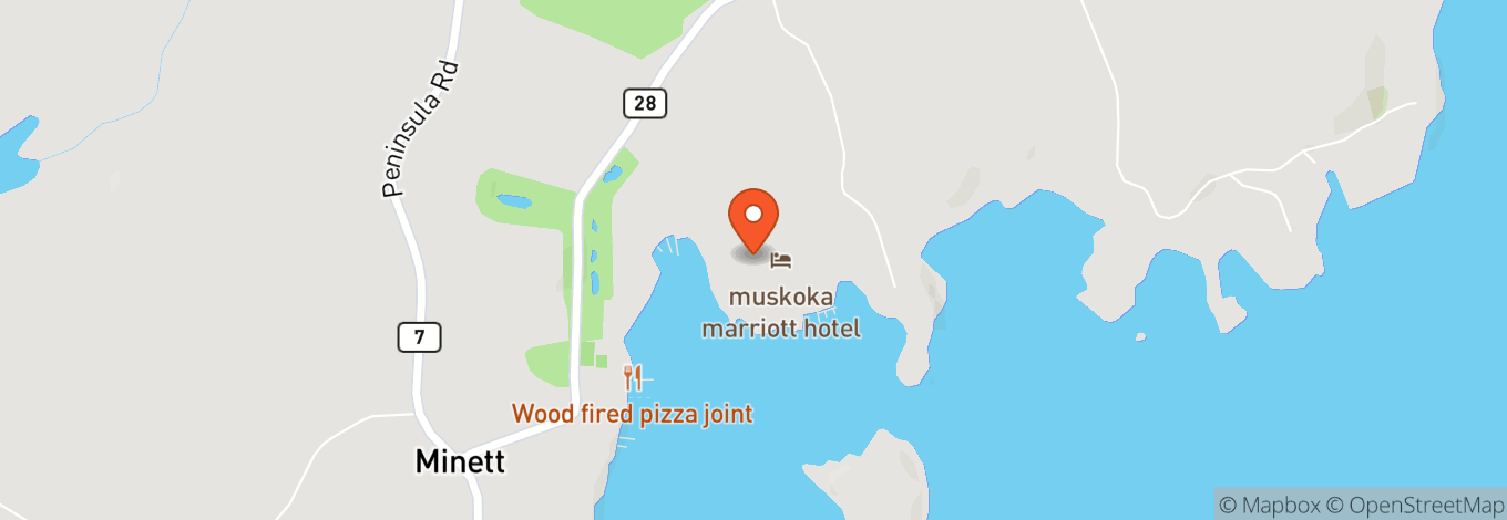 Map of Jw Marriott The Rosseau Muskoka Resort & Spa