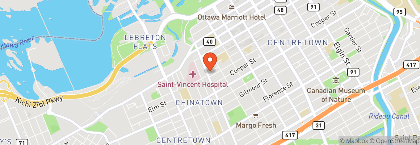Map of Bronson Centre