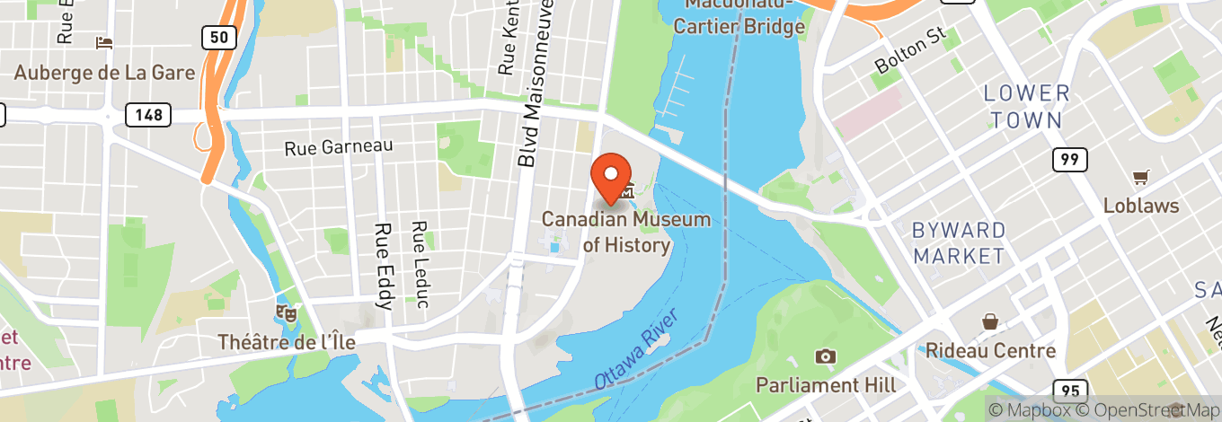 Map of Canadian Museum Of History