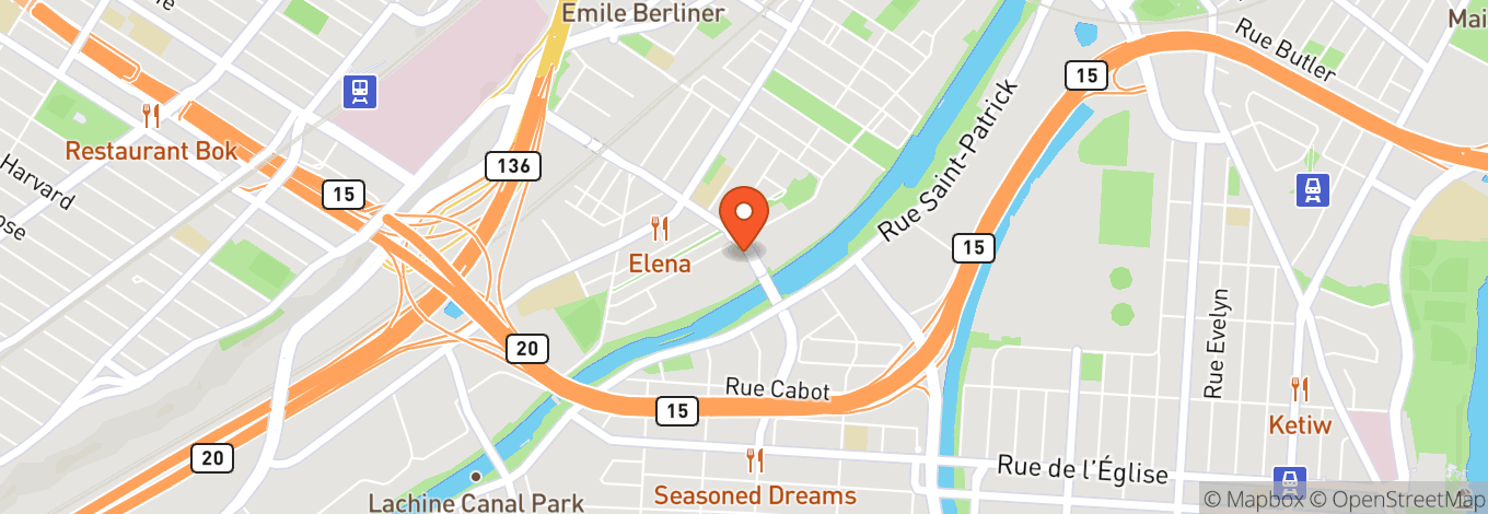 Map of Riverside St-Henri