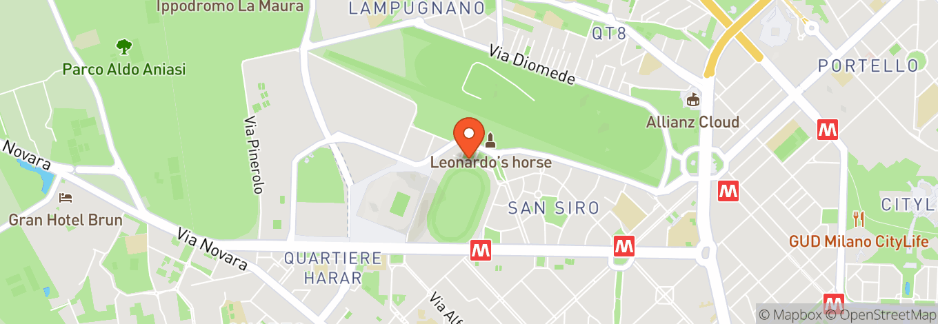 Map of Hippodrome De San Siro