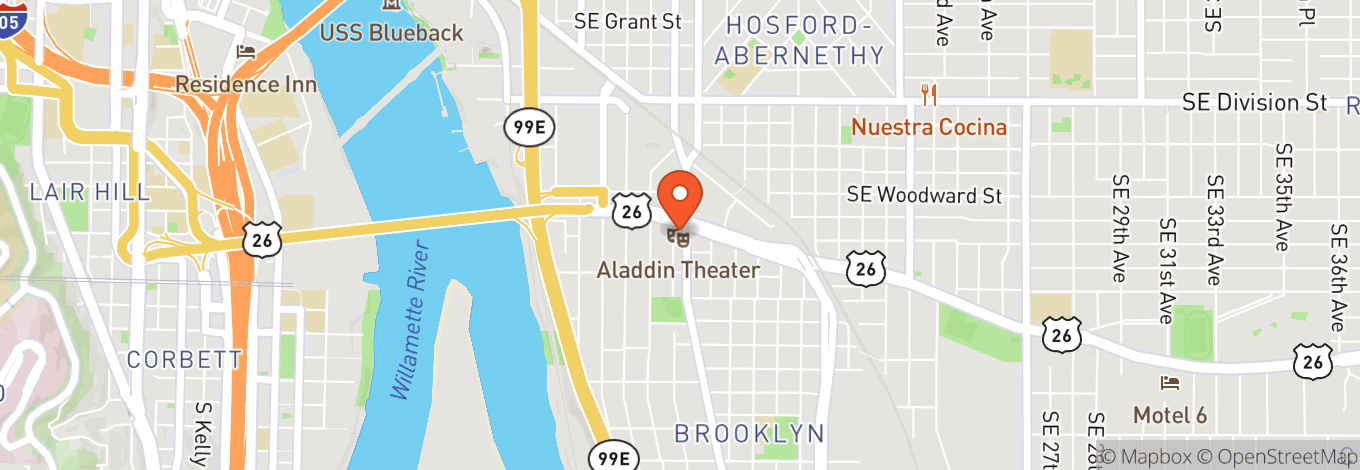 Map of Aladdin Theater