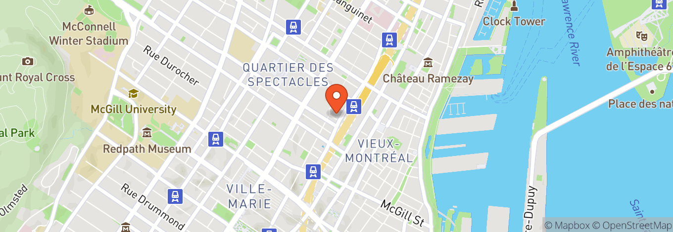 Map of Palais Des Congres De Montreal
