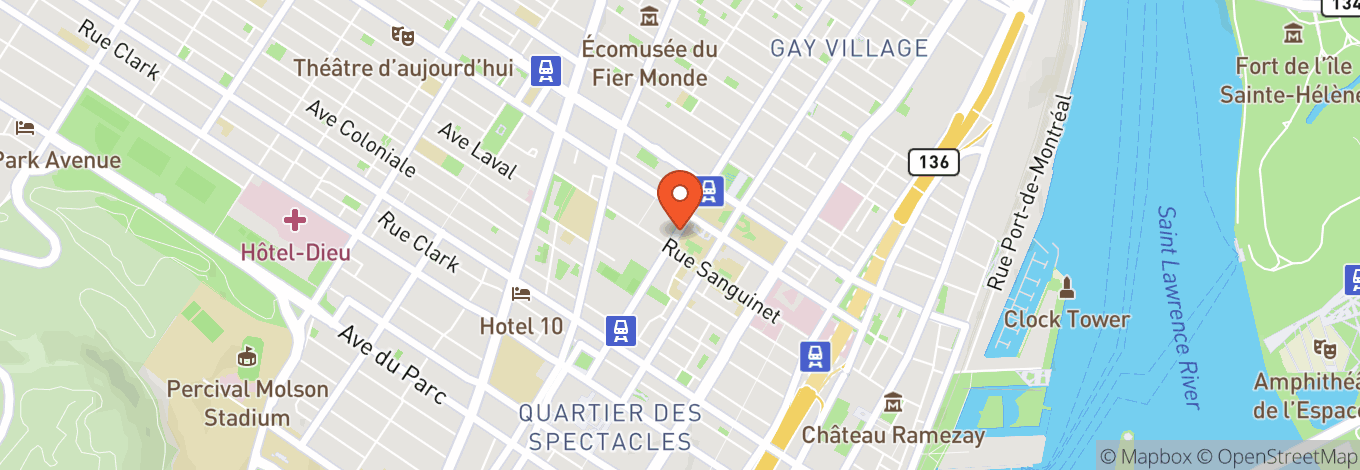 Map of Pierre-Péladeau Center