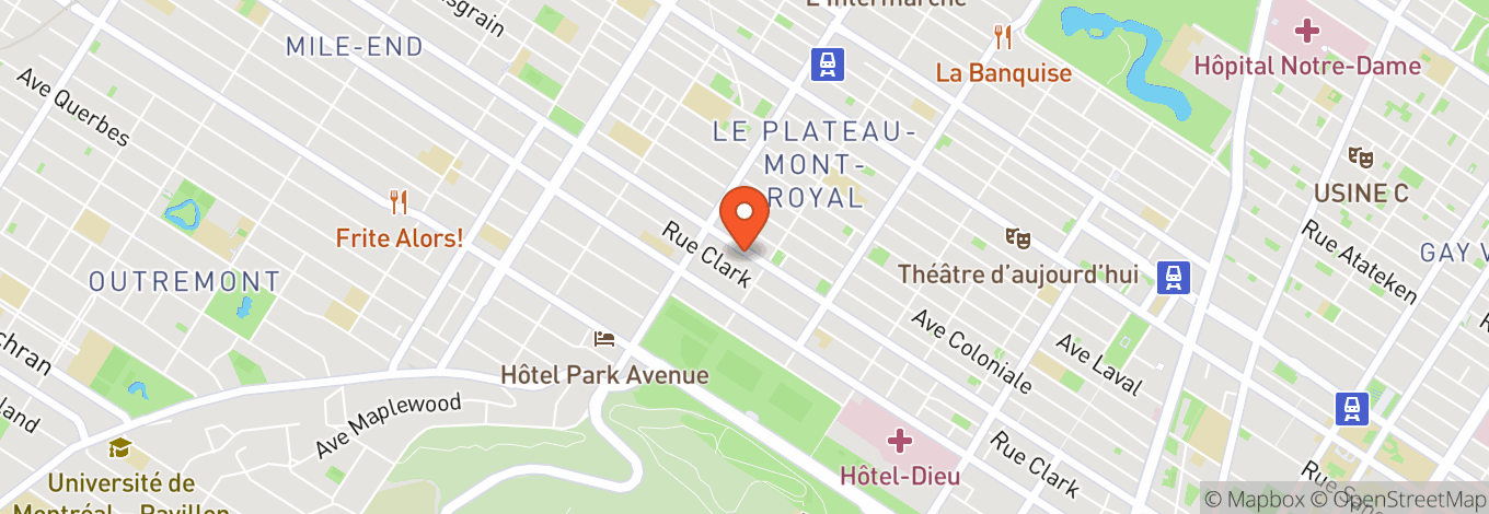 Map of Saint Laurent Blvd