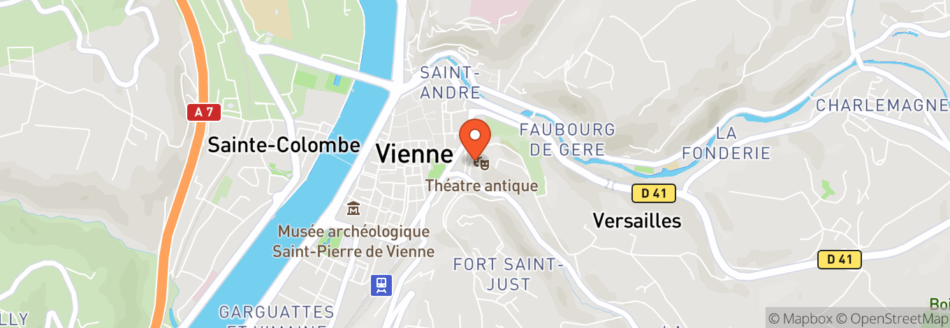 Map of Theatre Antique De Vienne