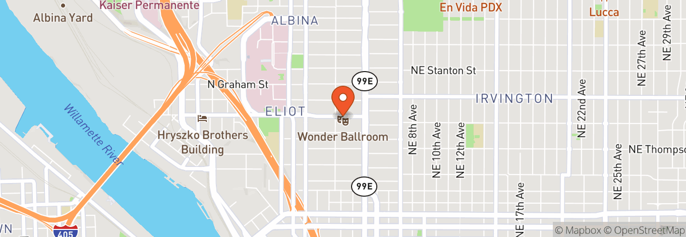 Map of Wonder Ballroom