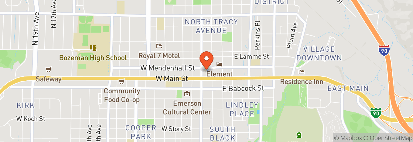 Map of Armory Music Hall