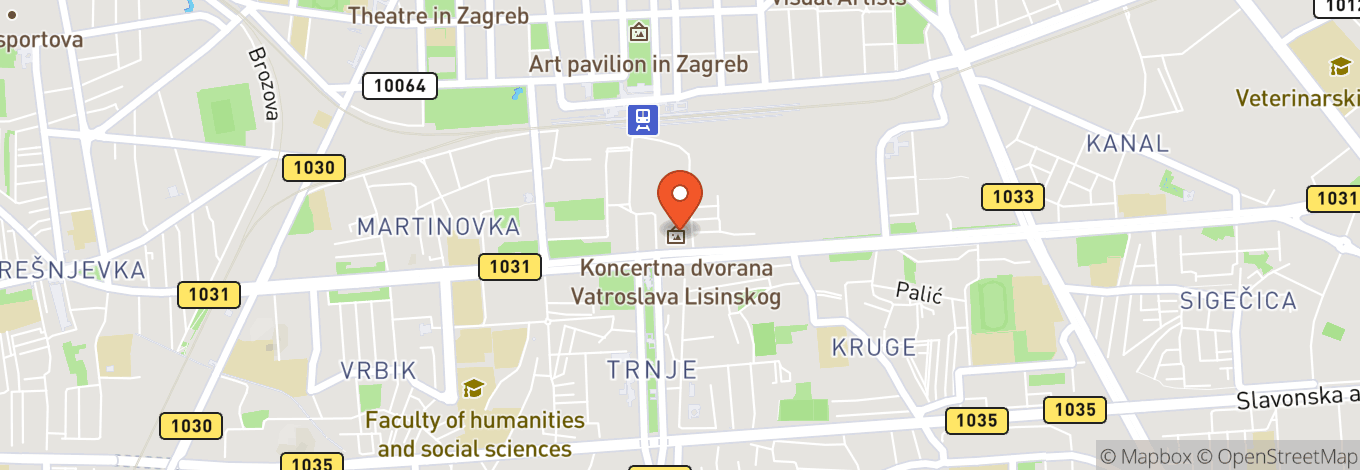 Map of Vatroslav Lisinski