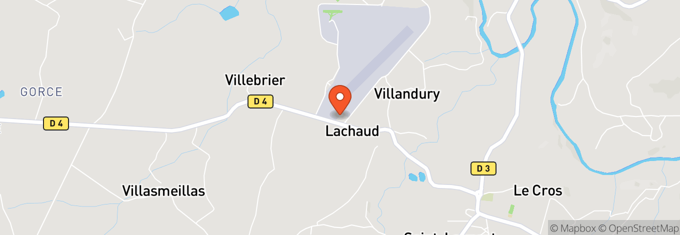 Map of Aérodrome De Guéret