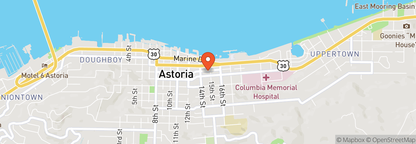 Map of Fort George Brewery