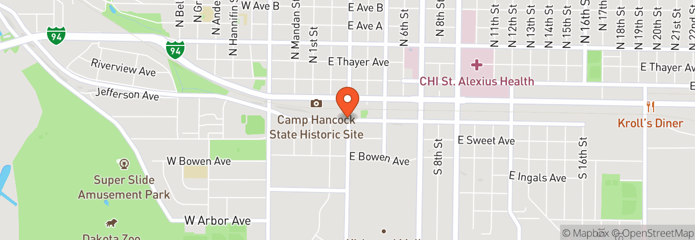 Map of Bismarck Event Center