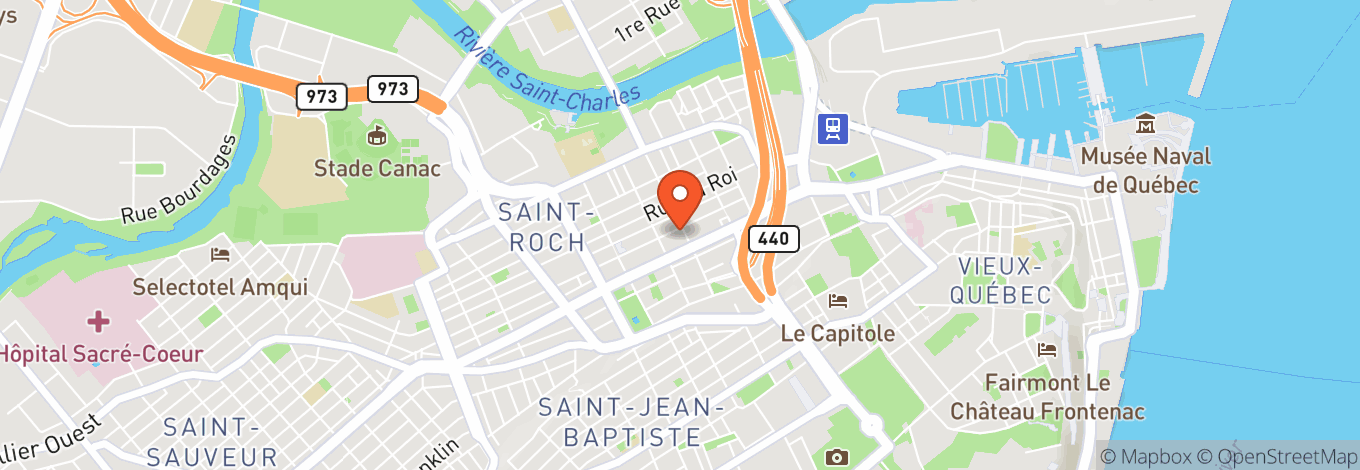Map of Festival D’été International De Québec