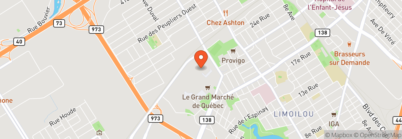 Map of Place Jean-Béliveau