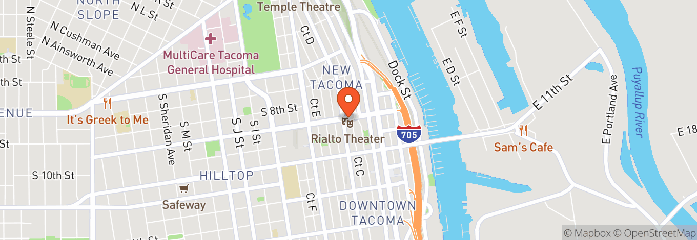 Map of Rialto Theater