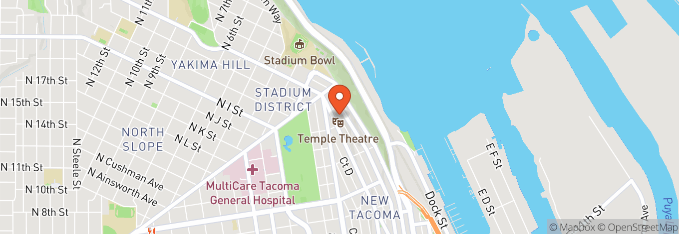 Map of Temple Theatre