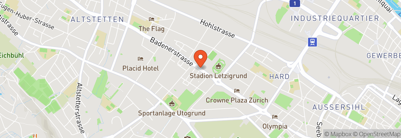 Map of Stadion Letzigrund