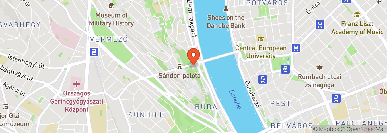 Map of Budapest Park