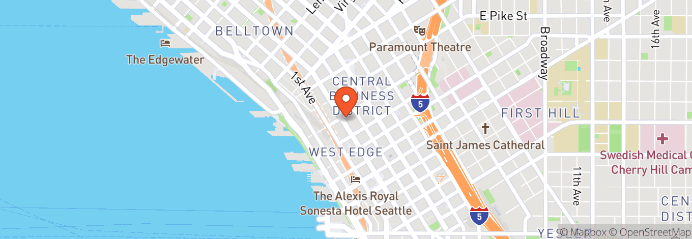 Map of Benaroya Hall