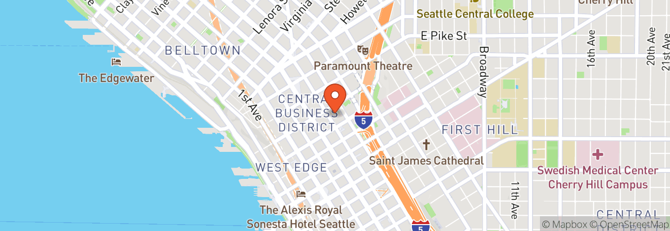 Map of The 5Th Avenue Theatre