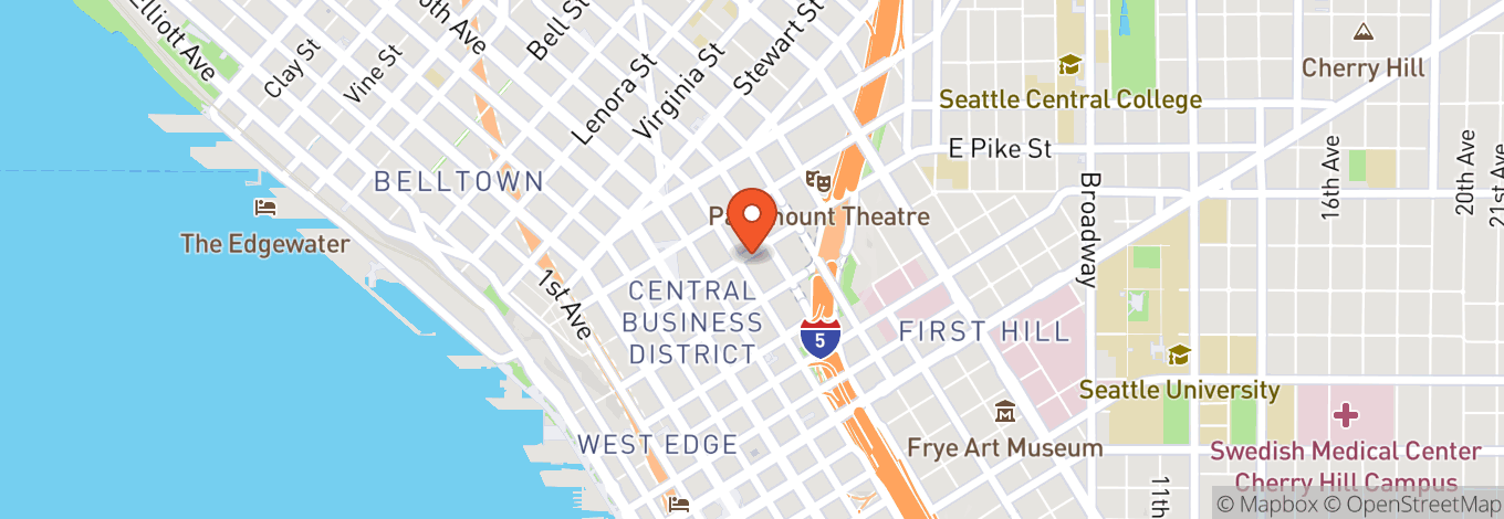 Map of Sheraton Grand Seattle