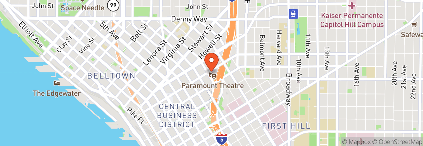 Map of Paramount Theatre