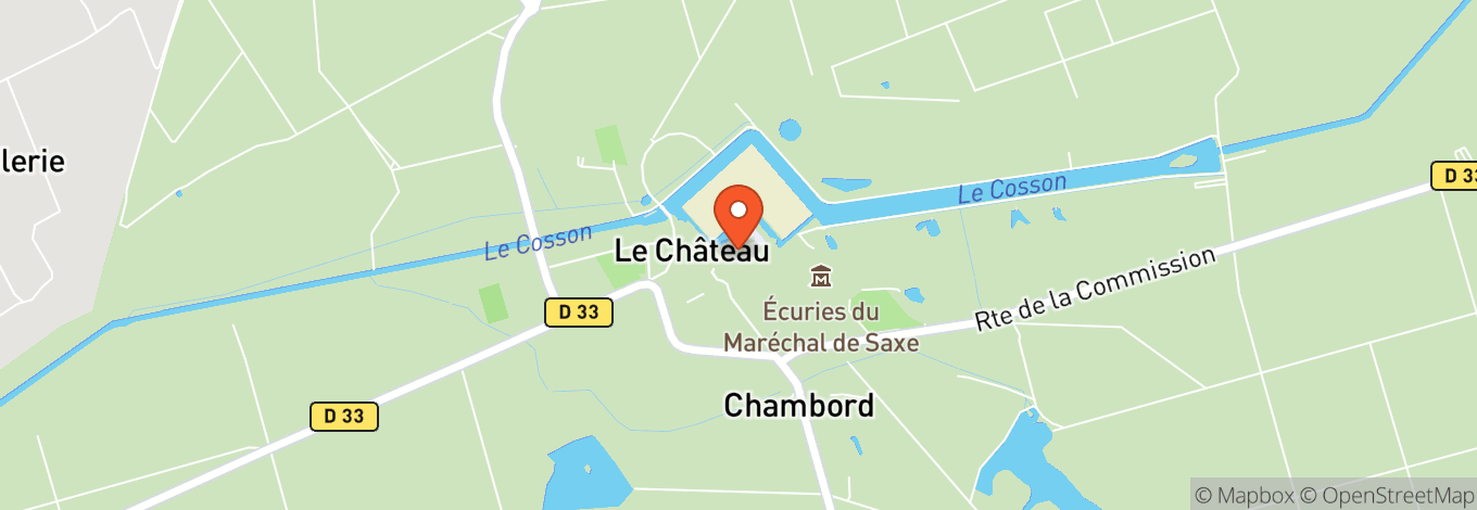 Map of Château de Chambord