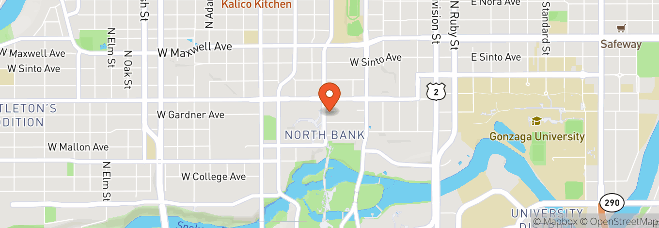 Map of One Spokane Stadium