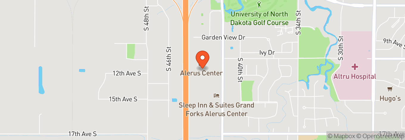 Map of Alerus Center