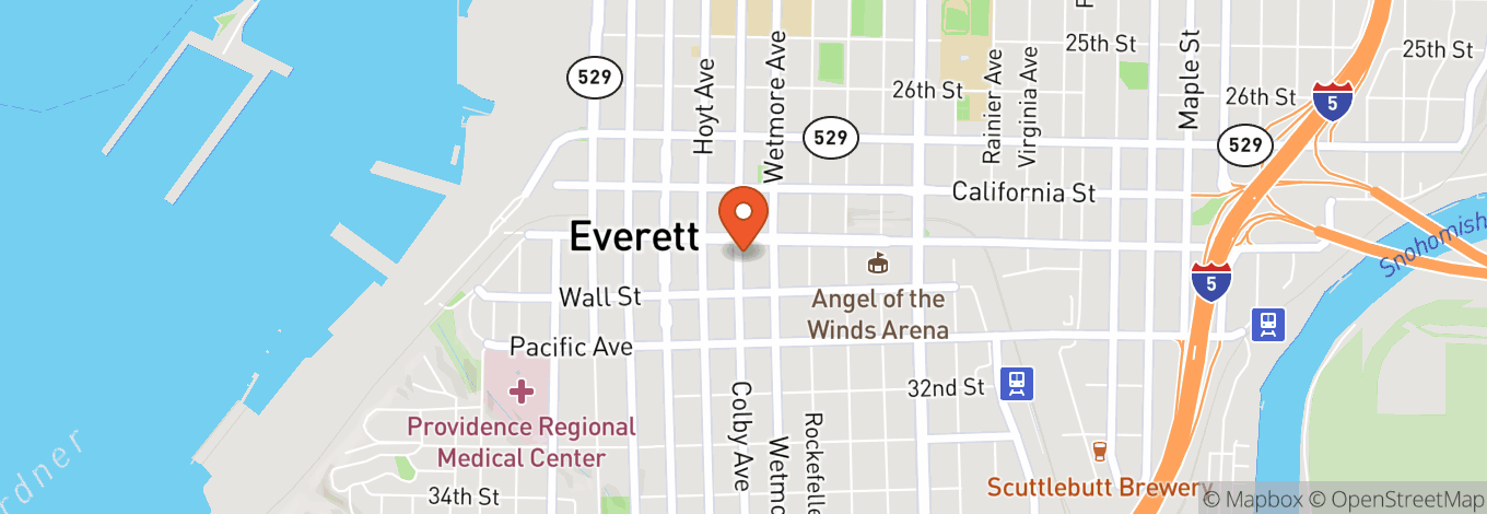 Map of Historic Everett Theatre