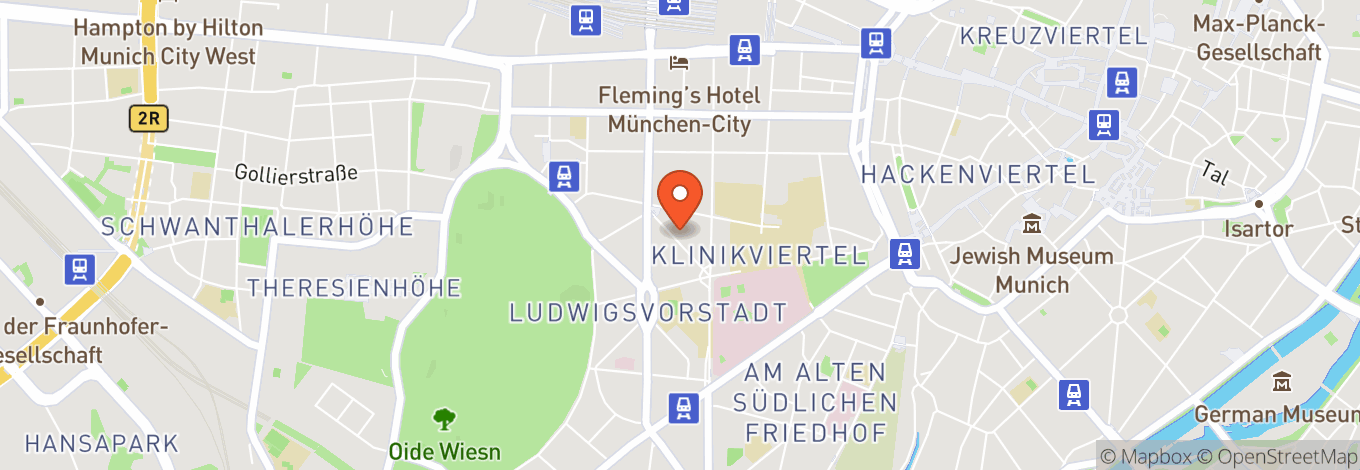 Map of Oktoberfest In Munich